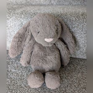 Jellycat Bashful Gray Bunny Rare Retired Gray Tail